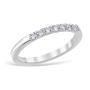 Mezzaluna Pavé 0.21 ctw Wedding Ring Platinum