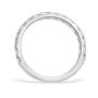 Mezzaluna Pavé 0.75 ctw Wedding Ring Platinum