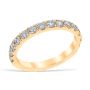 Mezzaluna Pavé 0.75 ctw Wedding Ring 18K Yellow Gold