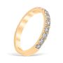 Mezzaluna Pavé 0.75 ctw Wedding Ring 18K Yellow Gold