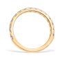Mezzaluna Pavé 0.75 ctw Wedding Ring 18K Yellow Gold