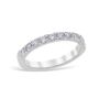 Mezzaluna Pavé 0.55 ctw Wedding Ring Platinum