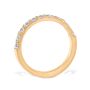 Mezzaluna Pavé 0.55 ctw Wedding Ring 18K Yellow Gold