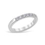 Mezzaluna Pavé 0.35 ctw Wedding Ring Platinum