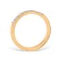 Mezzaluna Pavé 0.35 ctw Wedding Ring 18K Yellow Gold