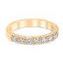 French Pavé 0.77 ctw Wedding Ring 18K Yellow Gold