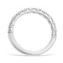 French Pavé 0.77 ctw Wedding Ring Platinum