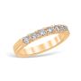 French Pavé 0.49 ctw Wedding Ring 18K Yellow Gold