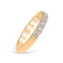 French Pavé 0.49 ctw Wedding Ring 18K Yellow Gold