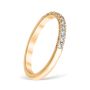 French Pavé 0.22 ctw Wedding Ring 18K Yellow Gold