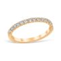 French Pavé 0.30 ctw Wedding Ring 18K Yellow Gold