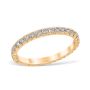 French Pavé 0.64 ctw Wedding Ring 18K Yellow Gold