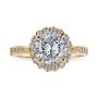 Whitehouse Signature 18k Yellow Gold Halo Engagement Ring