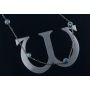 3.50CTW BLUE DIAMOND BY THE YARD (STATION) NECKLACE