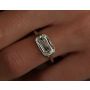 Bezel Set Capsule Cut Ring