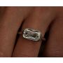 Bezel Set Capsule Cut Ring