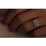 Bezel Set Capsule Cut Ring