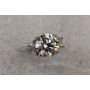 Custom Platinum Handmade Three Stone Ring