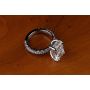 Custom Platinum Handmade Hidden Halo Ring