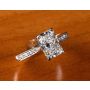 Platinum Die-Struck Solitaire Engagement Ring