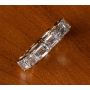 18K Yellow Gold Emerald Diamond Eternity Band 