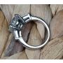 Custom Platinum Mounting with Round Diamond and Baguette Side Stones