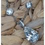 Platinum Handmade Basket Style Pendant