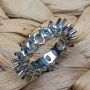 Platinum Handmade Oval Diamond Eternity Band 