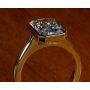 18K Yellow Gold Handmade Bezel Set Ring