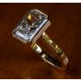 18K Yellow Gold Handmade Bezel Set Ring