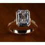 18K Yellow Gold Handmade Bezel Set Ring