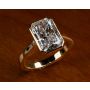 18K Yellow Gold Handmade Bezel Set Ring