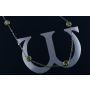 3.50CTW GREEN DIAMOND BY THE YARD (STATION) NECKLACE