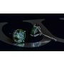 4.00CTW GREEN DIAMOND STUD EARRINGS