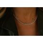 3.50CTW GREEN DIAMOND BY THE YARD (STATION) NECKLACE