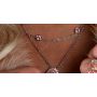 3.50CTW PINK DIAMOND BY THE YARD (STATION) NECKLACE