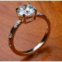Handmade 18K Yellow Gold Engagement Ring