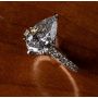 18K Yellow Gold Pear Shape Engagement Ring