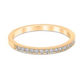 Heritage Pavé 0.21 ctw Wedding Ring 18K Yellow Gold