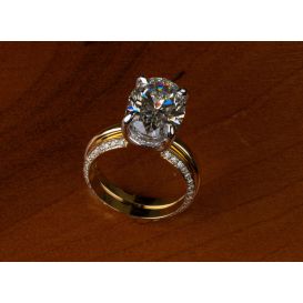 18K Yellow Gold Custom Wedding Band