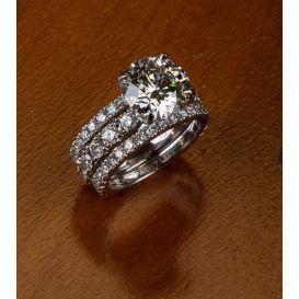 Platinum Die-Struck Wedding Set