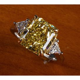 Custom Handmade Three Stone Ring