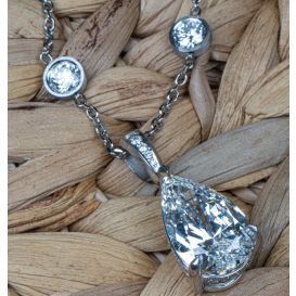 Platinum Handmade Basket Style Pendant