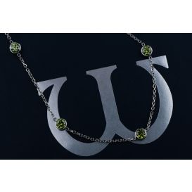 3.50CTW GREEN DIAMOND BY THE YARD (STATION) NECKLACE
