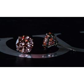 4.00CTW PINK DIAMOND STUD EARRINGS