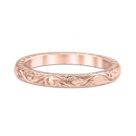 Colonial Wedding Ring 14K Rose Gold