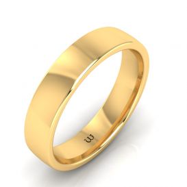 5MM COMFORT FIT DOMED WEDDING BAND 14K YELLOW GOLD