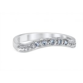 Floral Burst Wedding Ring Platinum