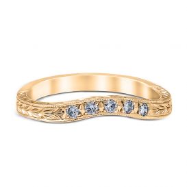 Carola Wedding Ring 14K Yellow Gold