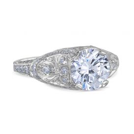 Charleston 18K White Gold Engagement Ring